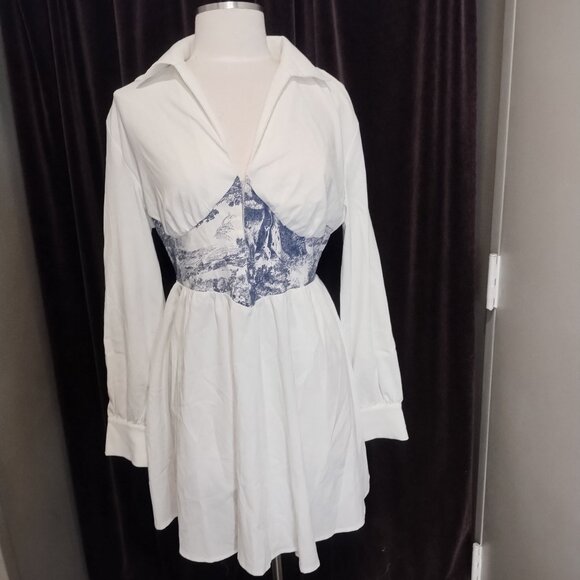 Cider Retro-Inspired China Print Dress - Picture 1 of 7